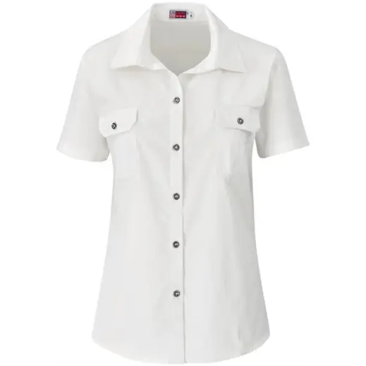 Ladies Short Sleeve Wildstone Shirt White Front